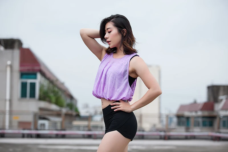CHU YOGA женские спортивные для йоги Топ танцевальная рубашка тонкие фитнес дышащие быстросохнущие жилеты тренировка, Упражнение свободные футболки для бега V1427