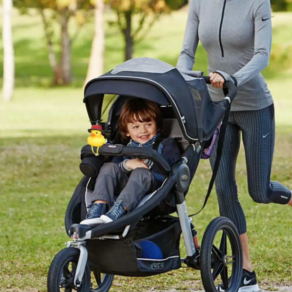 

Cartoon Yellow Duck Shape Bicycle Bell Scooter Cute Duck Propeller Horn For M365 Scooter Silicone Duck Head Light Accessories