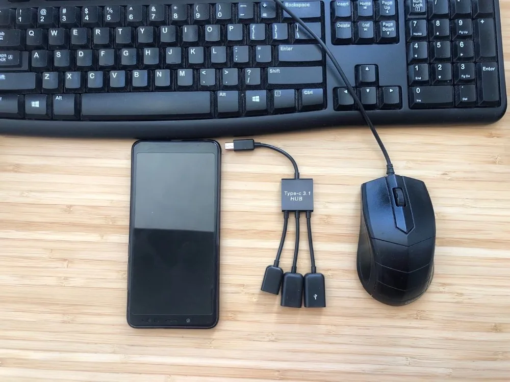 3 в 1 Type C к Micro USB 2 0 хост зарядного устройства OTG хаб кабель адаптер для BlackBerry