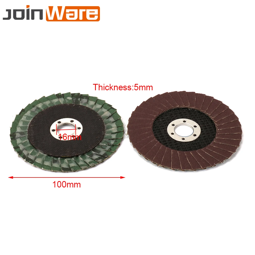 

10Pcs 4" Sanding Flap Discs Grinding Wheel For Angle Grinder 80 120 180 240 320# 16mm Hole Diameter High Quality