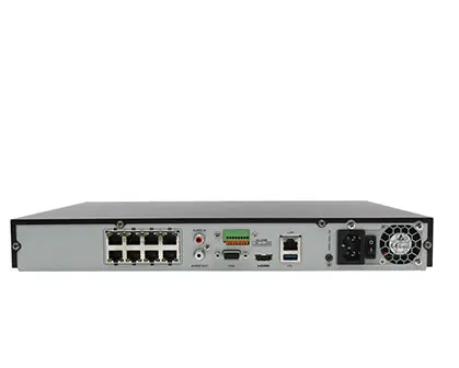 Hikvision 8ch CCTV рекордер PoE NVR DS-7608NI-I2/8 P 8-канальный встроенный Plug& Play 4K сетевой видеорегистратор с 8 PoE портом H.265