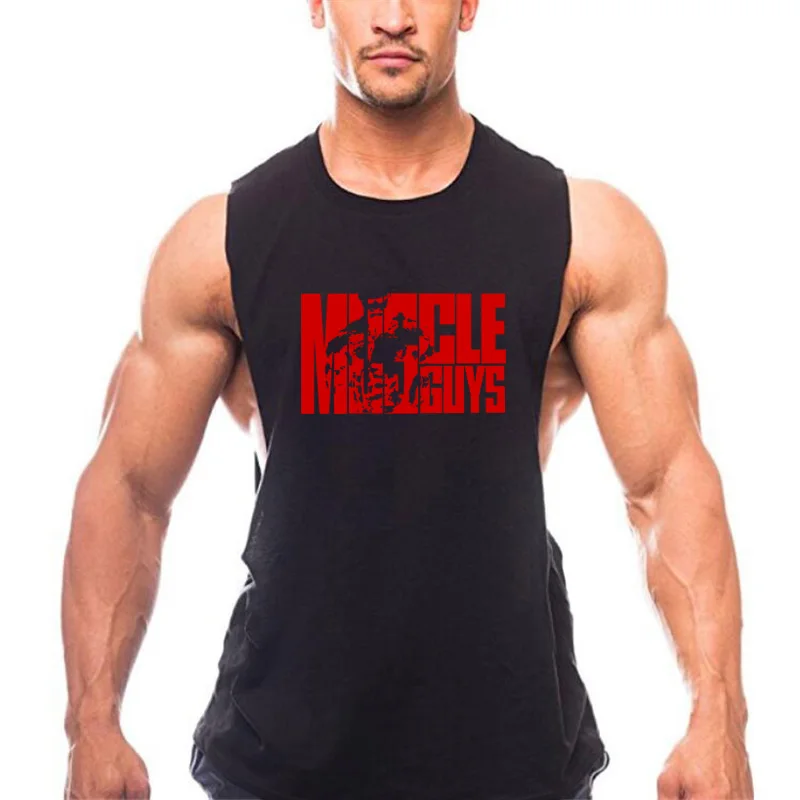 Мужские майки для бодибилдинга Muscleguys Майки спортивных искусств летние рубашки