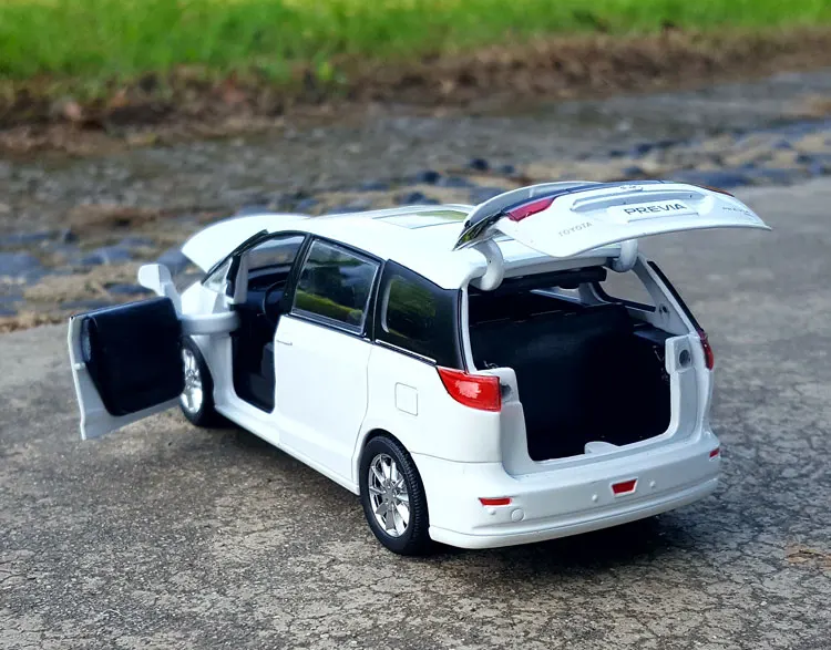 1:32 Масштаб сплава металла литья под давлением автомобиля MPV модель для TOYOTA PREVIA(Estima, Tarago) Коллекция автомобиля вытянуть назад звук и светильник игрушки автомобиль