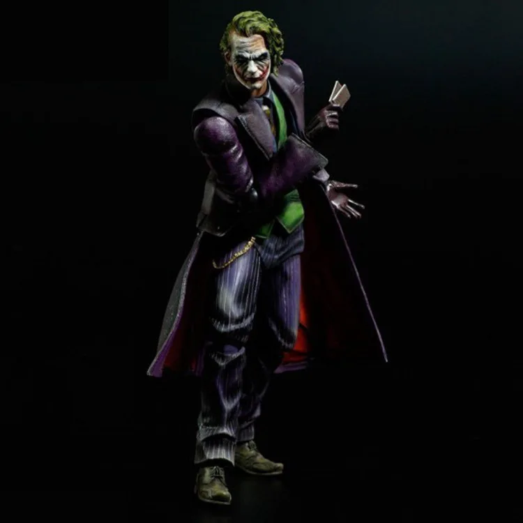 Play Arts Бэтмен Темный рыцарь Джокер фигурка Коллекционная модель игрушки 25 см