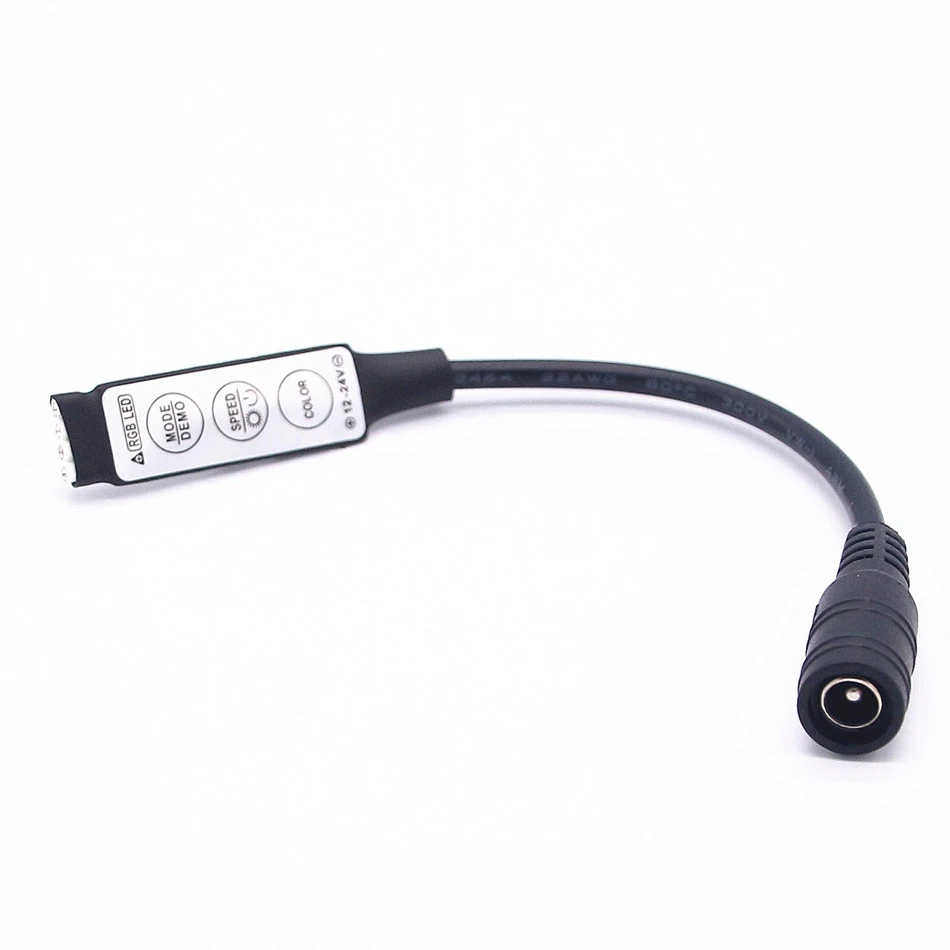 RGB with DC SMD 5050 3528 2835 RGB светодиодный светильник лента аксессуары DC 12V 24 key/44 key RGB IR RF пульт дистанционного управления для RGB светодиодный - Испускаемый цвет: RGB with DC