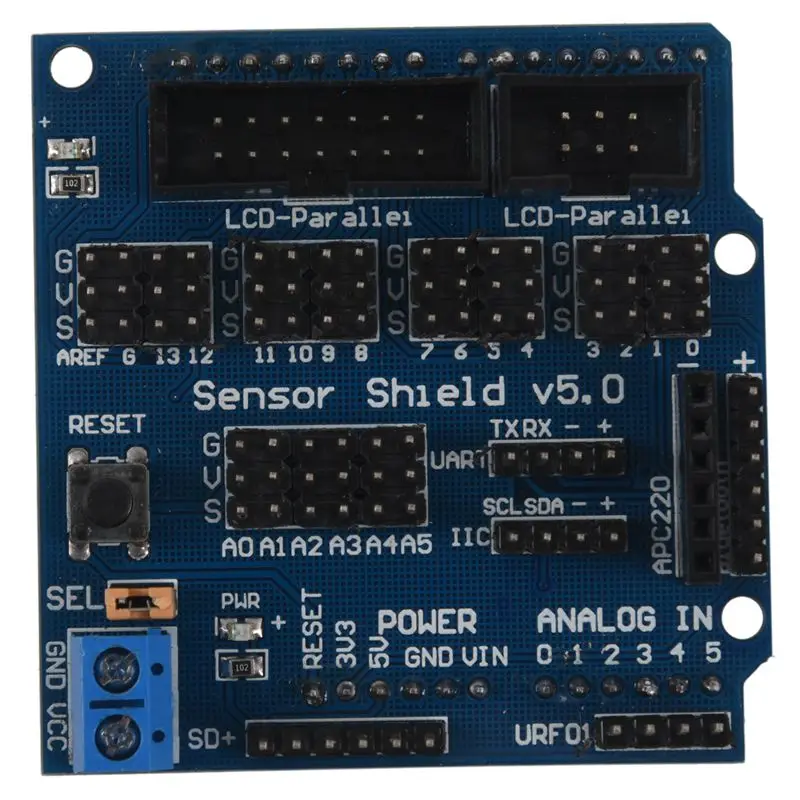 Для Arduino/Genuino UNO R3 сенсорный Щит V5.0 Плата расширения E3B3|Демонстрационные стенды| |