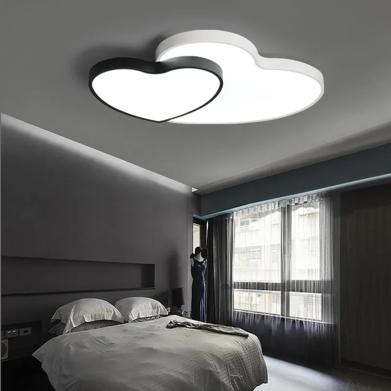Accesorios de iluminación en forma de corazón, lámpara Led de araña para dormitorio, iluminación para habitación de niñas, diseño moderno, luz para casa de 110V