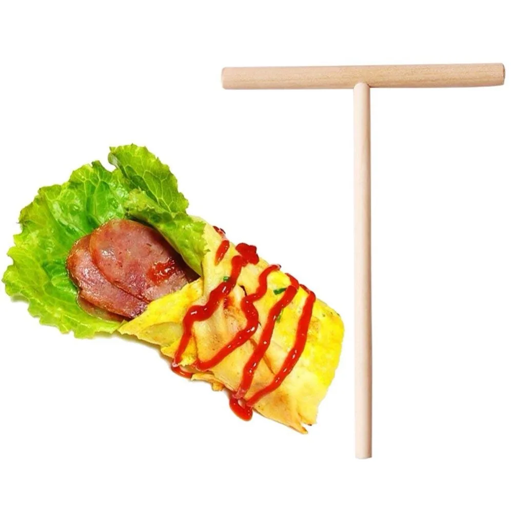 5 шт./лот T образный деревянный грабли DIY Круглый блиновый креповый разбрасыватель