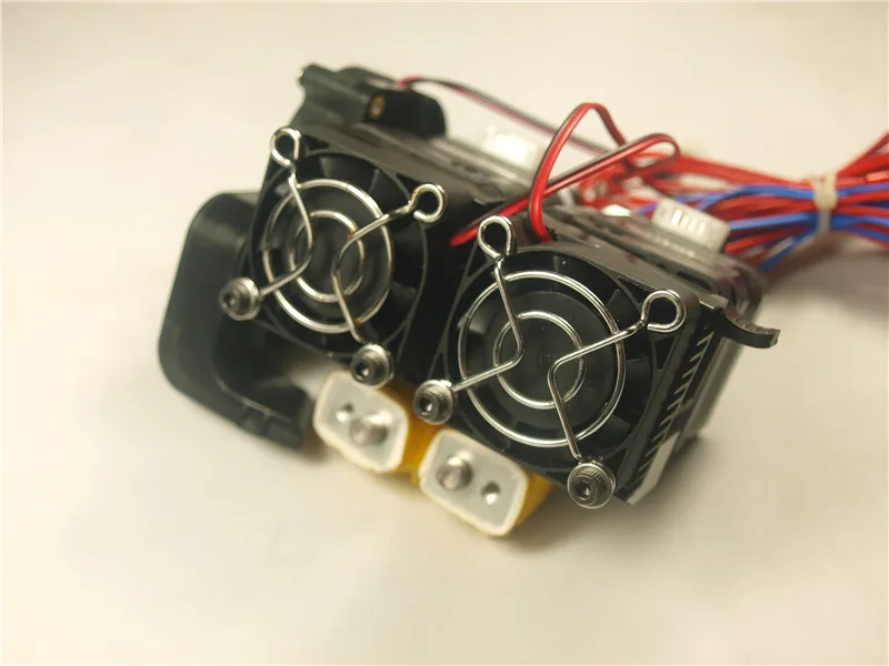 Funssor 1 комплект * MK10 двойной экструдер в сборе полный 75 мм Nema 17 двигатель