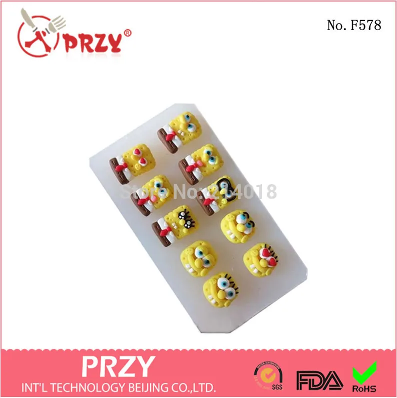 Анимированная форма для шоколада помадки торта Желейный пудинг No F578 | Дом и сад