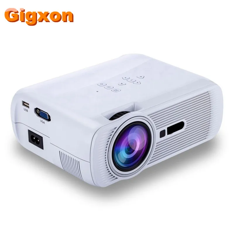 Gigxon-G80 1000 Ansi люмен 1920*1080 Full HD мини портативный домашний кинотеатр Proyector lcd проектор