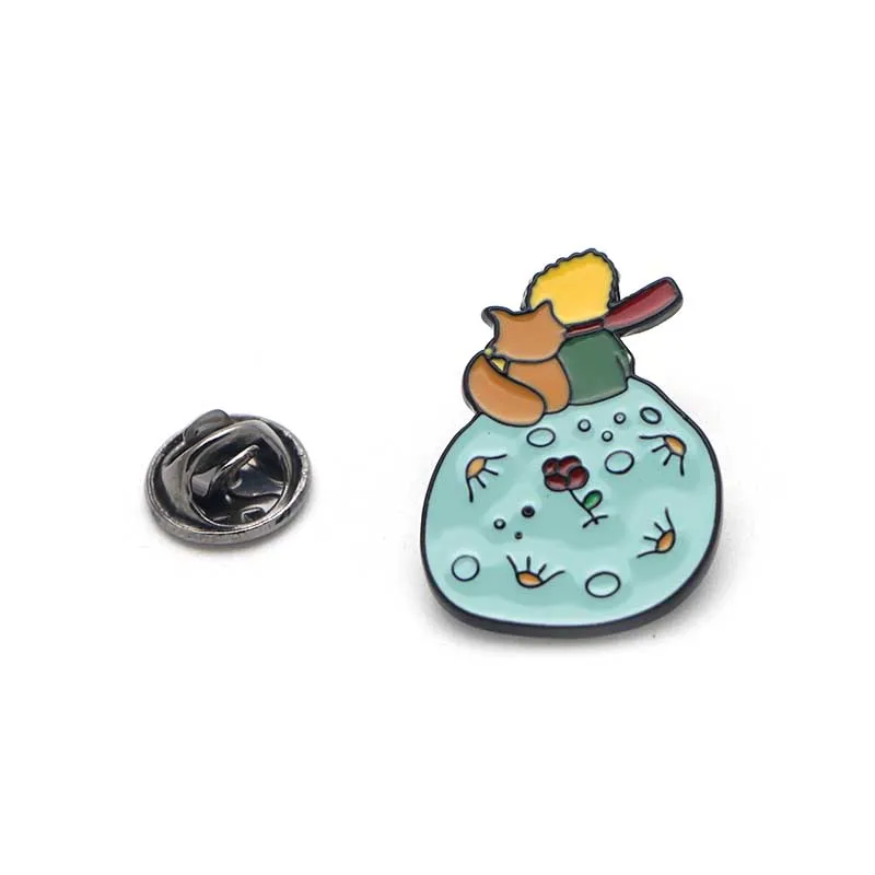 P2148 Dongmanli ювелирные изделия Le Petit Prince And little fox металлические эмалированные значки и броши для детей Подарки Высокое качество