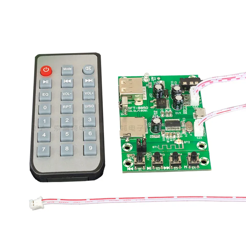 Lusya Bluetooth 4,2 аудио приемный модуль U дисковая карта без потерь воспроизведение аудио DC12V T0683