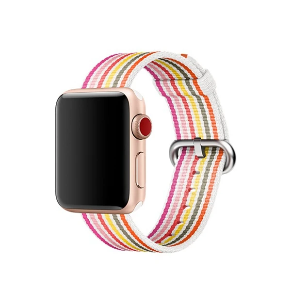 Новое поступление нейлоновый ремешок для apple watch, ремешок 42 мм, 38 мм, 40 мм 44 спортивный браслет и ткани, нейлоновый ремешок для наручных часов iwatch, версия 1/2/3/4