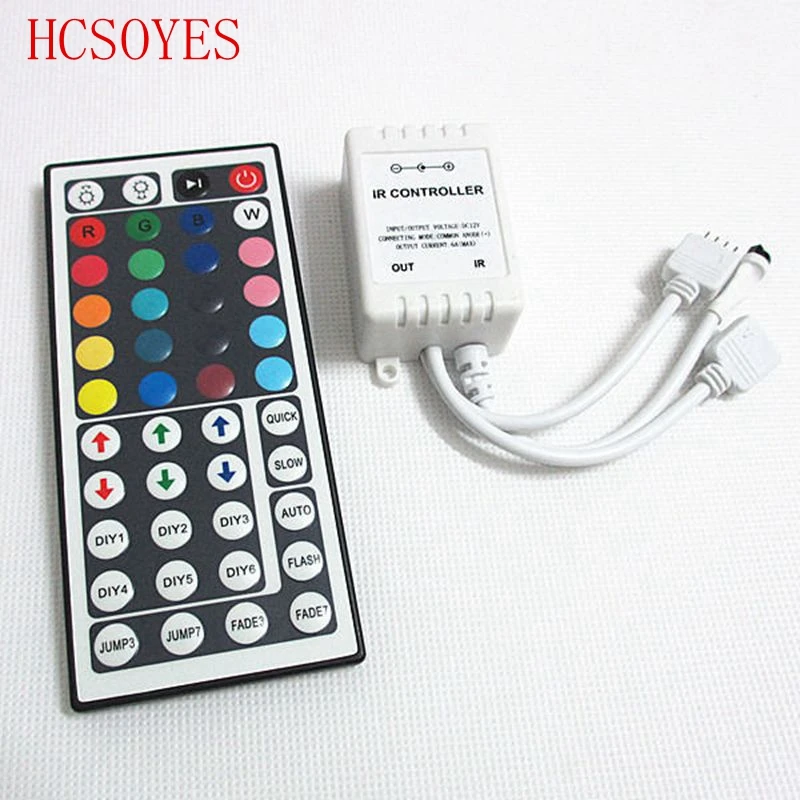 24key/44 клавишный светодиодный ИК RGB контроллер для SMD 5050 Светодиодные полосы света