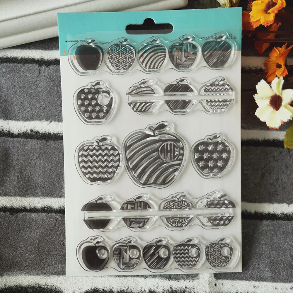 11*16 см Apple Seal металлическая пресс форма и штамп 3D DIY Скрапбукинг трафарет тиснение