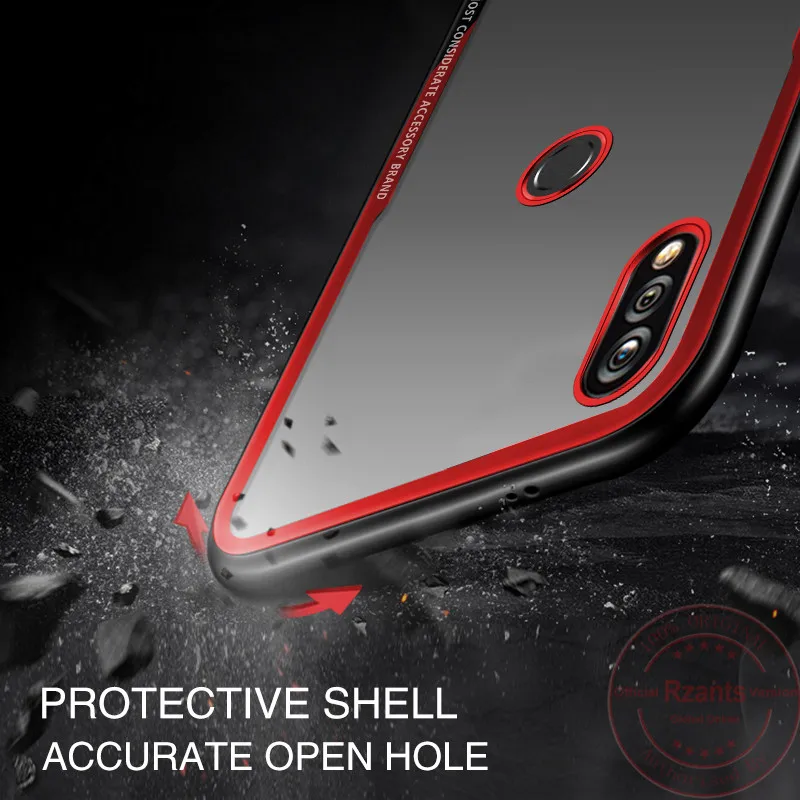 Rzants чехол для телефона huawei Nova 3i прозрачная задняя + ТПУ Край Грязезащищенная