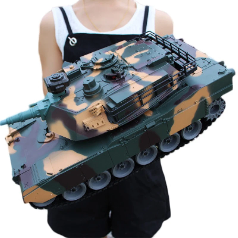 

50cm Big Size America M1A2 2.4G Remote Control Tank 1:18 RC Battle Tank Bullet launch Tracked gun barrel 320 degree rotate tank