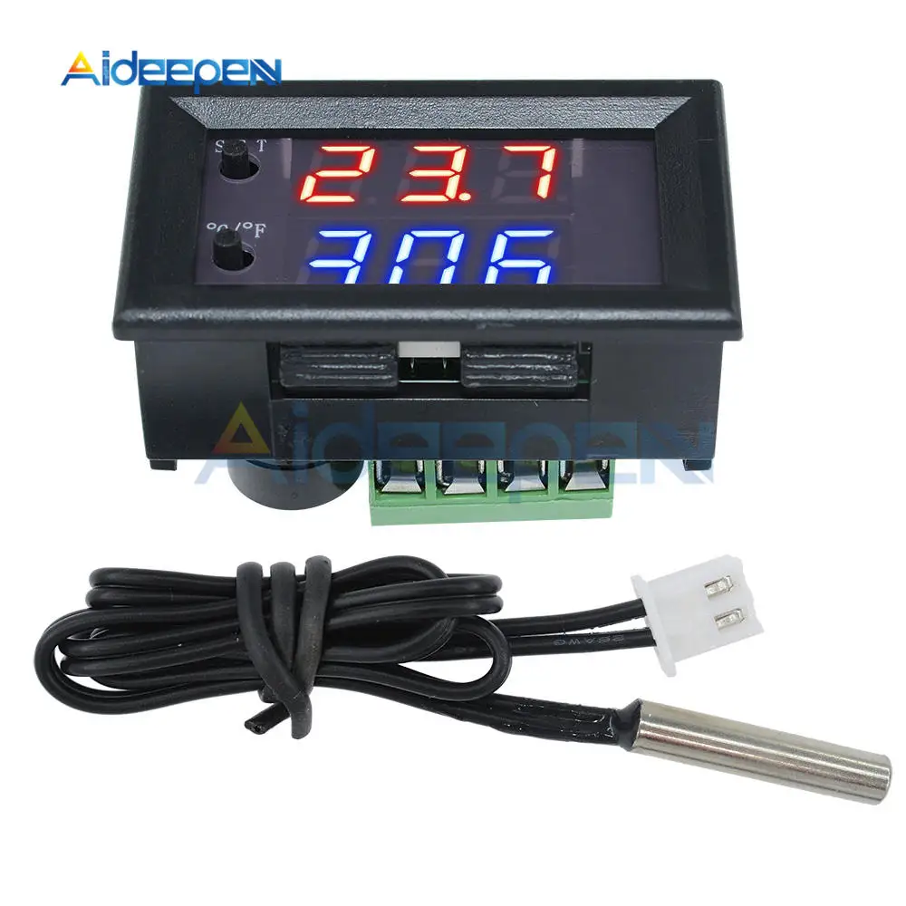 W1209 W1209WK DC 12 В AC 110-220 В термостат контроль температуры светодиодный цифровой термометр термо-переключатель тестер модуль NTC датчик