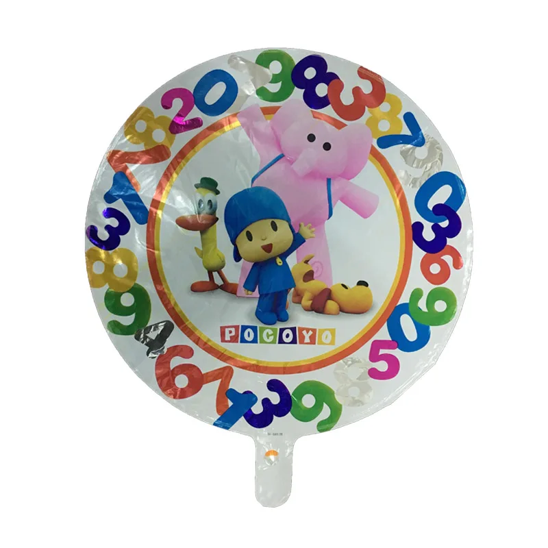 5 шт. 18 дюймов Pocoyo фольга воздушные шары для дня рождения вечерние воздушные шары мультфильм покойо воздушный шар Дети Мальчик гелий воздушный шар игрушки 45 см