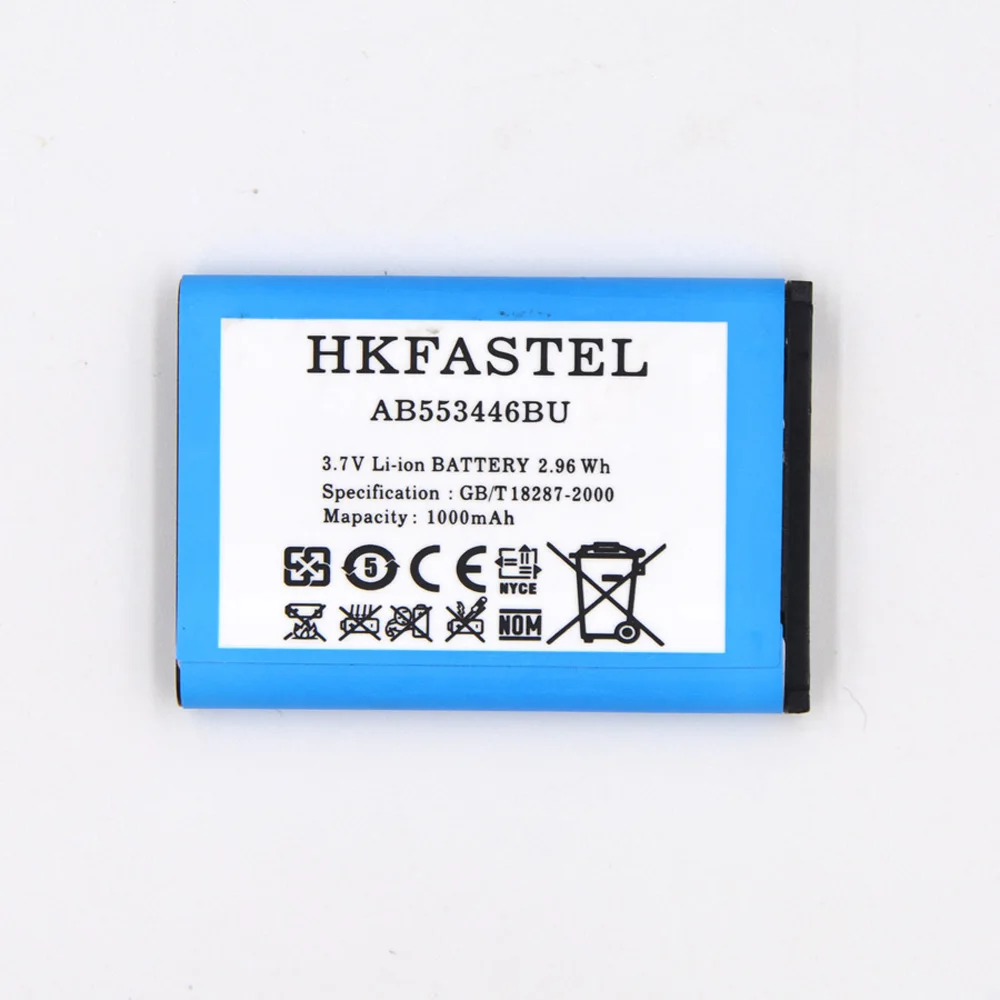 Аккумулятор hkfatel AB553446BU для Samsung Xplorer B2100 C3300 GT-B2100 C5130 C5212 E1110 E1130 E2120 B100 i320 1000 мАч |