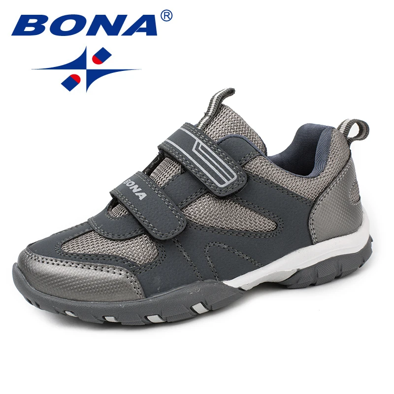 

BONA New Fashion Style Children Casual Shoes Hook & Loop Boys Loafers Mesh Girls Flats Outdoor Sneakers Soft Fast Free Shipping