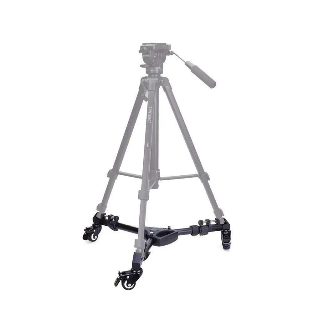 

Yunteng YT-900 3 Wheels Pulley Universal Professional Foldable Camera Tripod Dolly Base Stand Yunteng 900