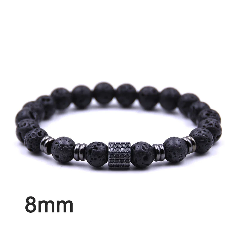 Браслет с короной, пара браслетов для женщин, ювелирное изделие Bileklik Pulseira Masculina Feminina, мужские браслеты с камнем - Окраска металла: pulseira masculina