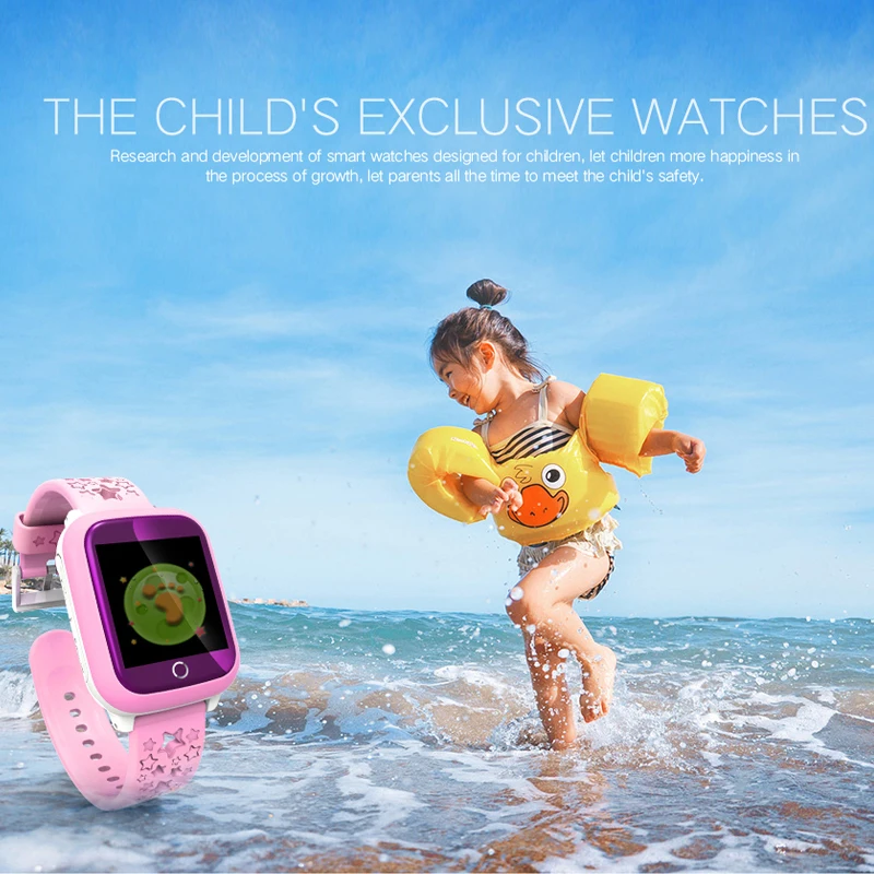 Детская Умные часы ds28 малыш SmartWatch IP68 Водонепроницаемый детские спортивные