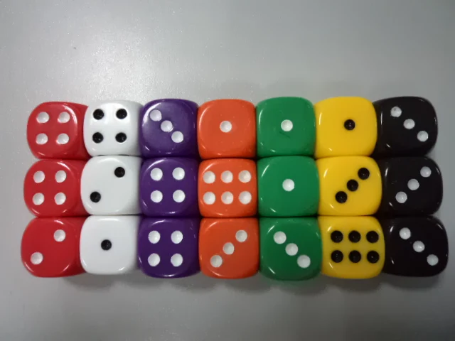 16 мм филе цветные игральные кости игрушечные аксессуары подарки мебель