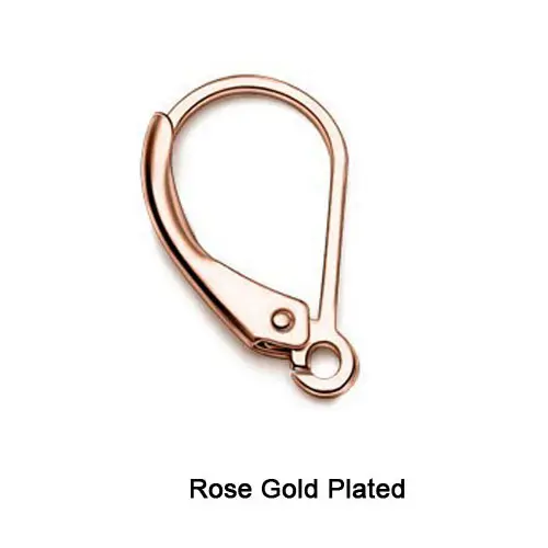 Rose Gold Plated 16*9 мм французский Стиль клипсы 925 пробы Серебряные Крючки для серьг клипсы Бижутерия Аксессуары-фурнитура 5 пар/лот SEA-EH016 - Цвет: Rose Gold Plated