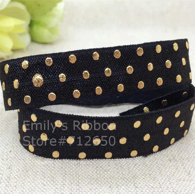 Бесплатная доставка Набор из 10 ярдов горячее тиснение и в Золотой горошек штаны с