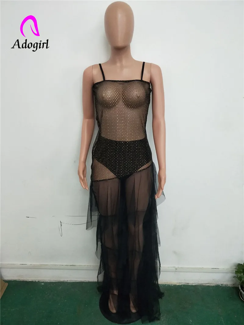 Сексуальные Кружевные Черные Бальные платья Adogirl с оборками длинное платье