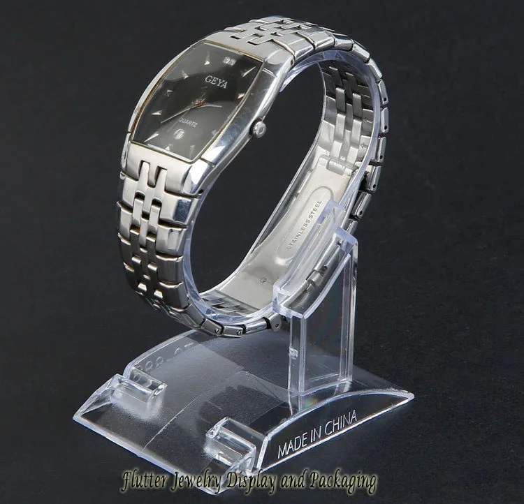 

Wholesale 50pcs/lot Acrylic Lady&Men Watch Holder Watch Display Stand Jewelry Display Rack Shelf Showcase