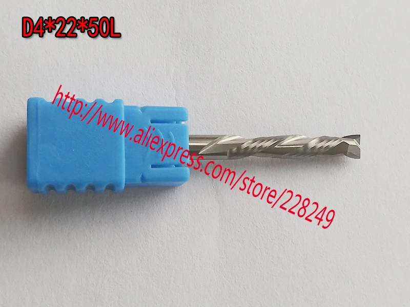 

5 шт. D4 * 22 * 50L HRC55 2 флейты вверх и вниз вырезать твердосплавный фрезерный станок с ЧПУ Бит древесины плоский фреза вольфрамовый конец фреза инструмент