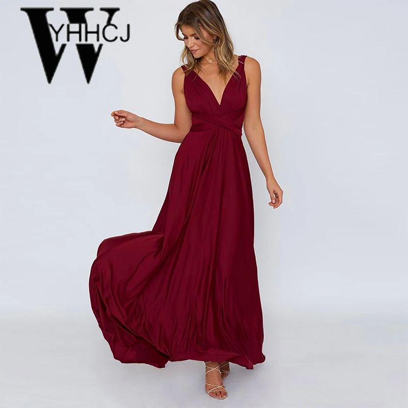 WYHHCJ 2018 vestido сексуальное летнее платье с открытой спиной 7 цветов на шнуровке