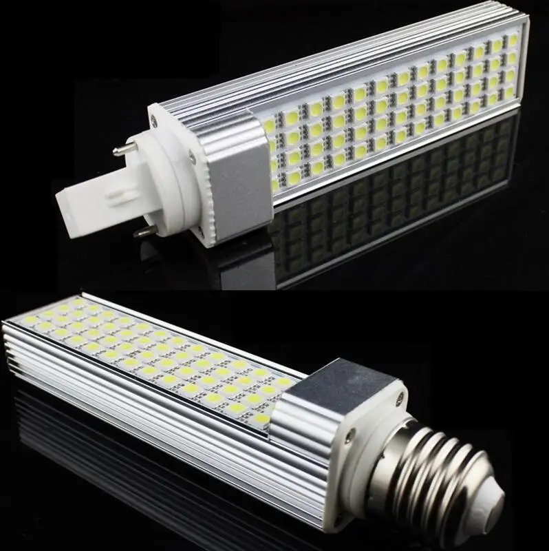 10 Вт PL светодиодный G24 5050smd Точечный светильник G24d E27 Светодиодная лампа “Кукуруза” светильник PLC светильник ing 110v 120v 220v 230v 240v равных 100W галогенная лампа