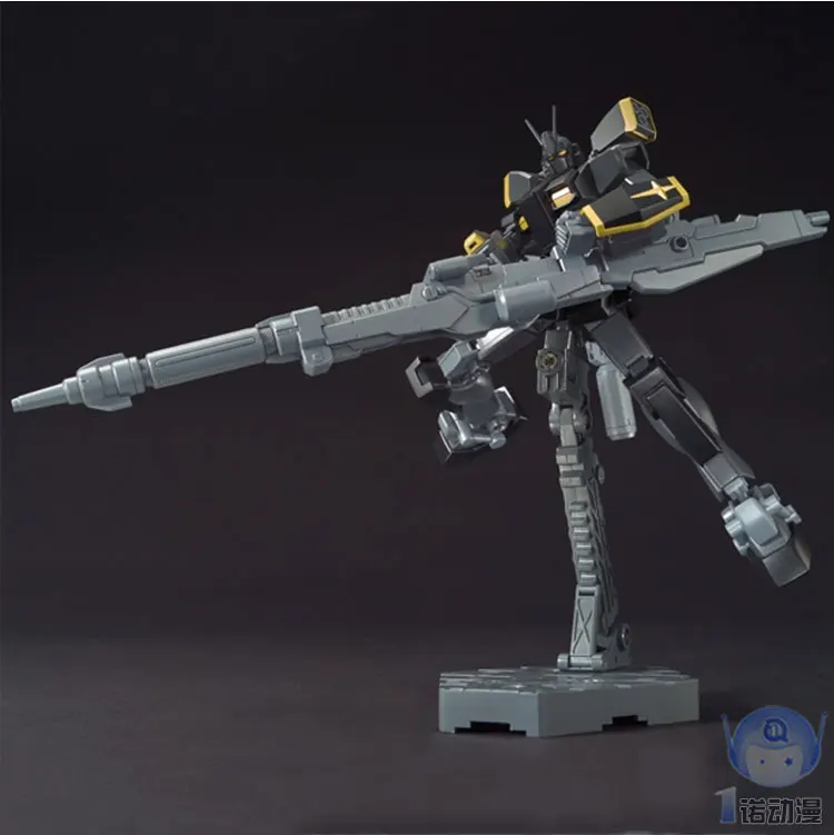 Японская оригинальная модель Gundam HG 1/144 освещение черный воин робот мобильный