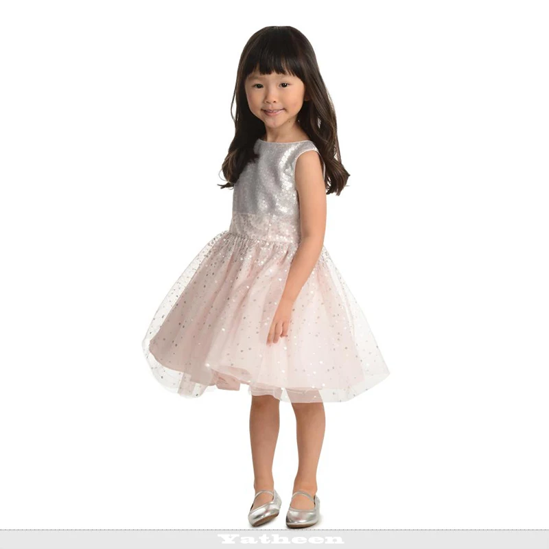 

Yatheen Baby Girl 12-24m Sequin-embellished Fit-And-Flare Dress Kids Party Dresses