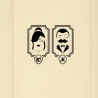 Ретро Мужчины и женщины мужчины дверь туалета стикер DIY виниловые декоративные наклейки 2WS0106