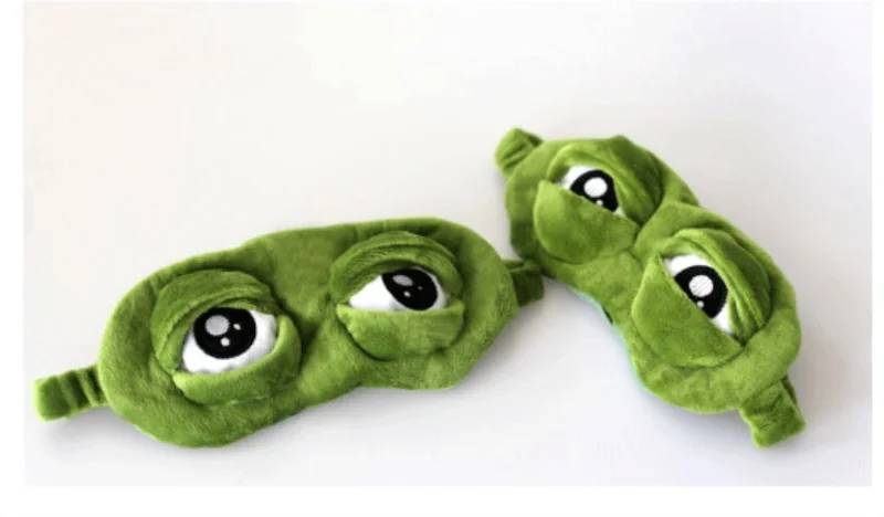 3d маска для сна Sad Frog расслабляющая повязка на глаза чехол аниме 100 шт. | Красота и