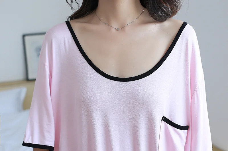 

Woman dress maternity hospital gown Big size Short sleeve hamile gecelik For pregnancy nursing nightgown Boat Neck dresses