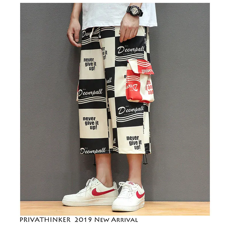 Privathinker мужские летние брюки карго уличная одежда 2020 хип хоп укороченные