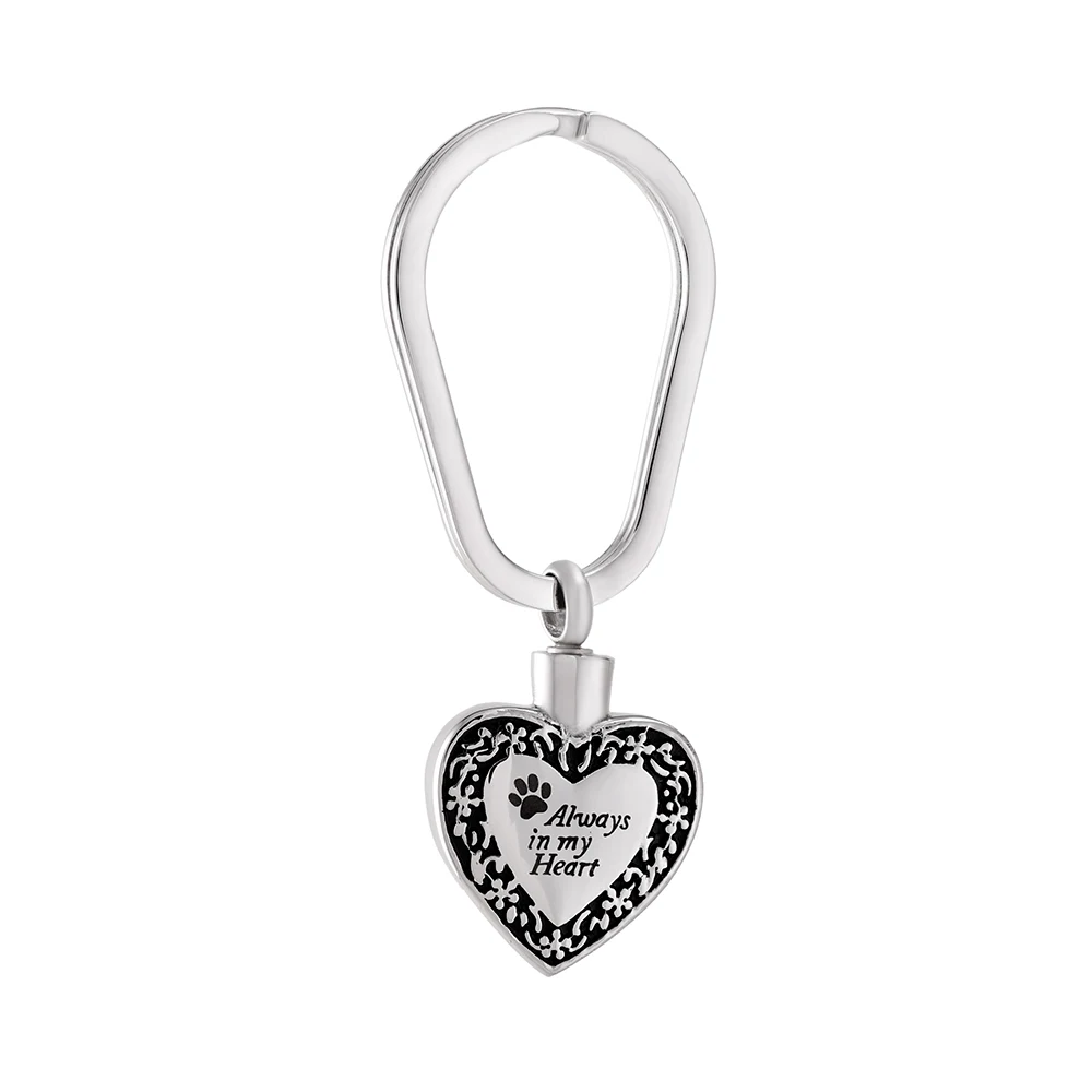 

Брелок IJK2054 из нержавеющей стали с надписью «Always In My Heart Keepsake»