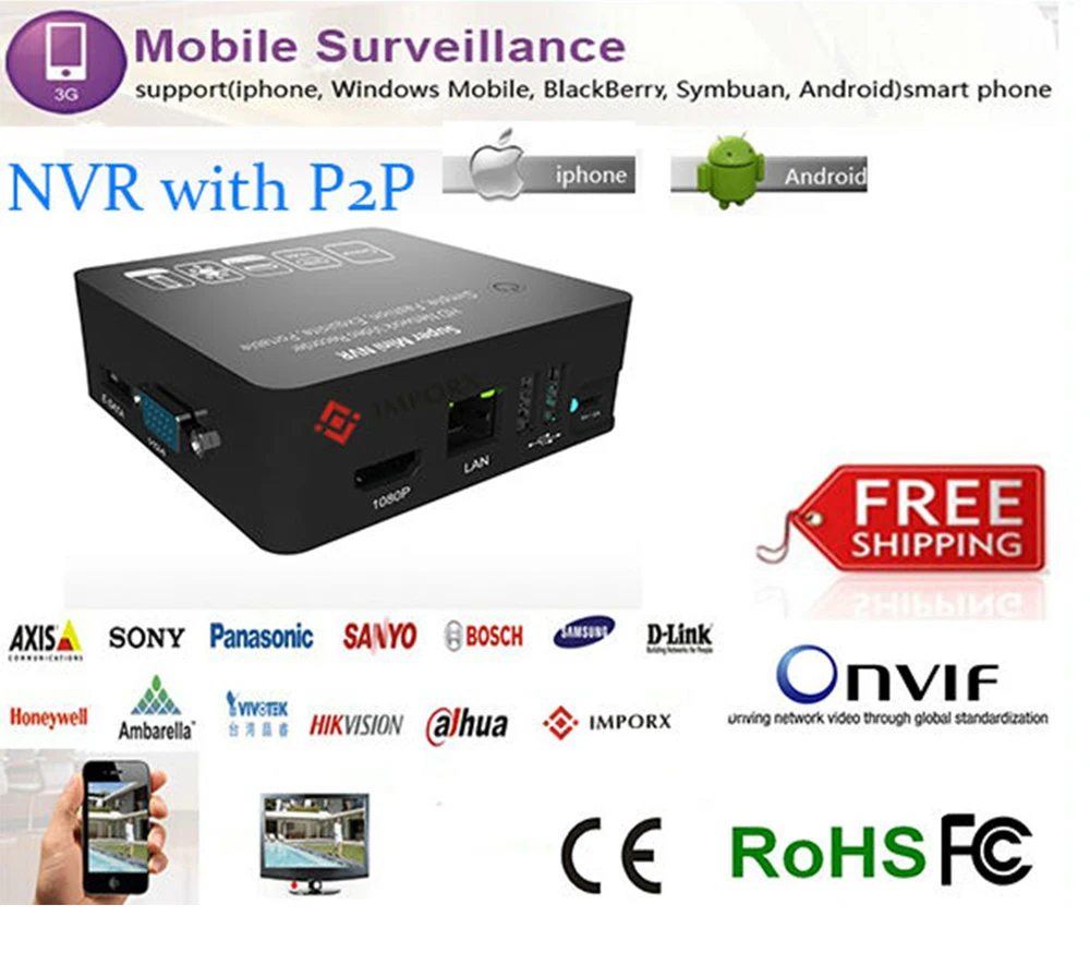 8Ch супер мини PoE NVR 1080P IP CCTV камера Камера Сетевой Видео Регистраторы наблюдение 8-канальный сетевой видеорегистратор NVR ONVIF P2P 15 несколько языков