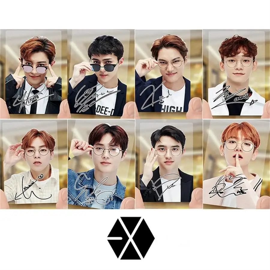 Kpop EXO The War ПВХ прозрачные фотокарты ЛОМО Baekhyun Kai матовая Фирменная Фотокарта 1 шт