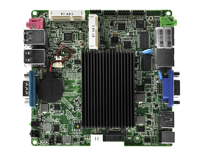 QOTOM Mini ITX материнская плата с процессором celeron j1900, четырехъядерный процессор 2 ГГц, до 2,42 ГГц, двойная lan материнская плата DC 12 В