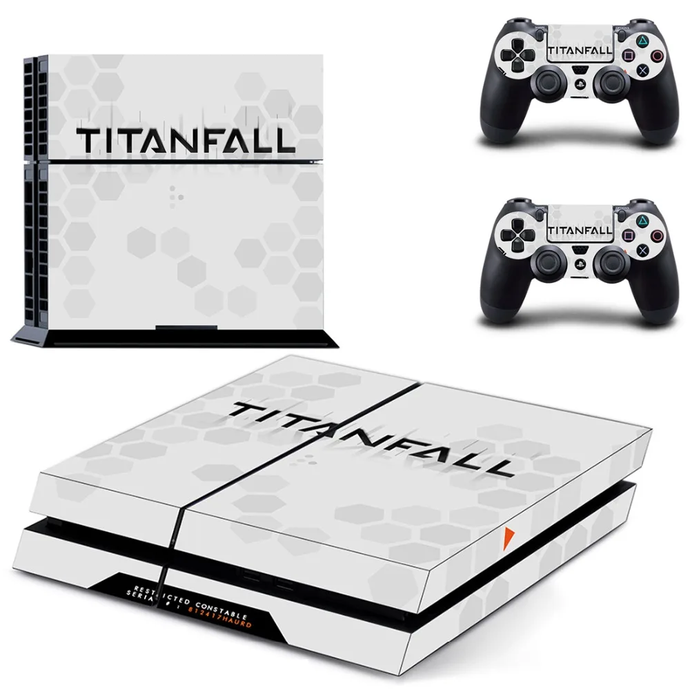 Игра Titanfall 2 наклейка для PS4 виниловая наклейка, стикер для консоли Playstation 4 и 2 контроллера наклейка для PS4 наклейка