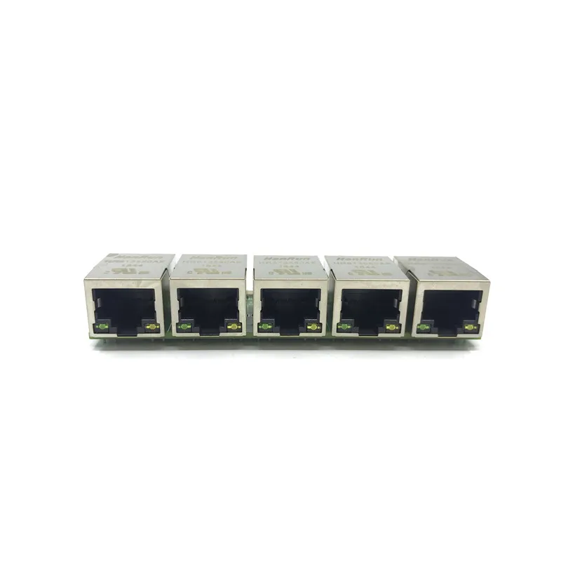 Неуправляемый 5 портовый 10/100M промышленный модуль коммутатора Ethernet PCBA плата OEM