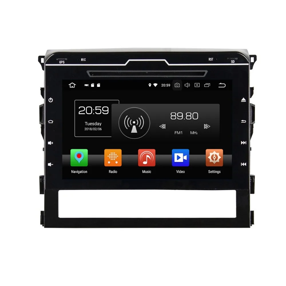 

9 "Android 8,0 автомобильный Радио DVD GPS стерео Мультимедиа для Toyota Land Cruiser 2016 2017 4 Гб RAM Bluetooth WIFI USB DVR 32 Гб ROM
